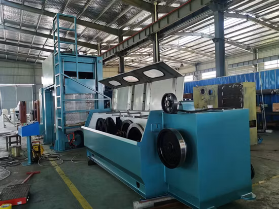 13D Rbd Aluminium-Drahtziehmaschine mit 630 Doppelspulen-Drahtaufnahmemaschine